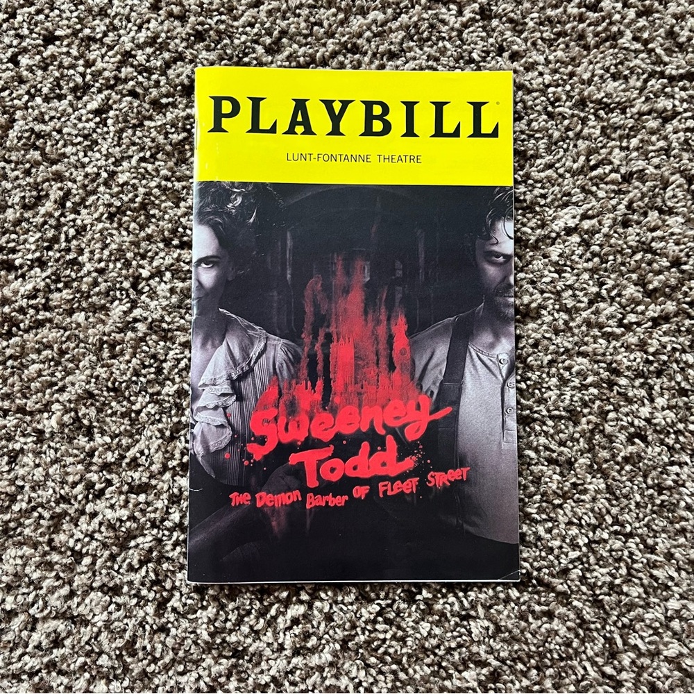 Sweeney Todd Playbill
